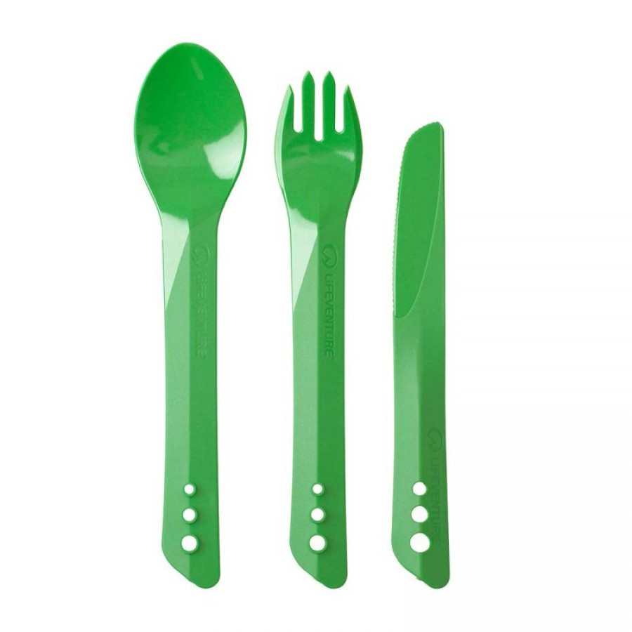 Life Venture Cutlery Set Green