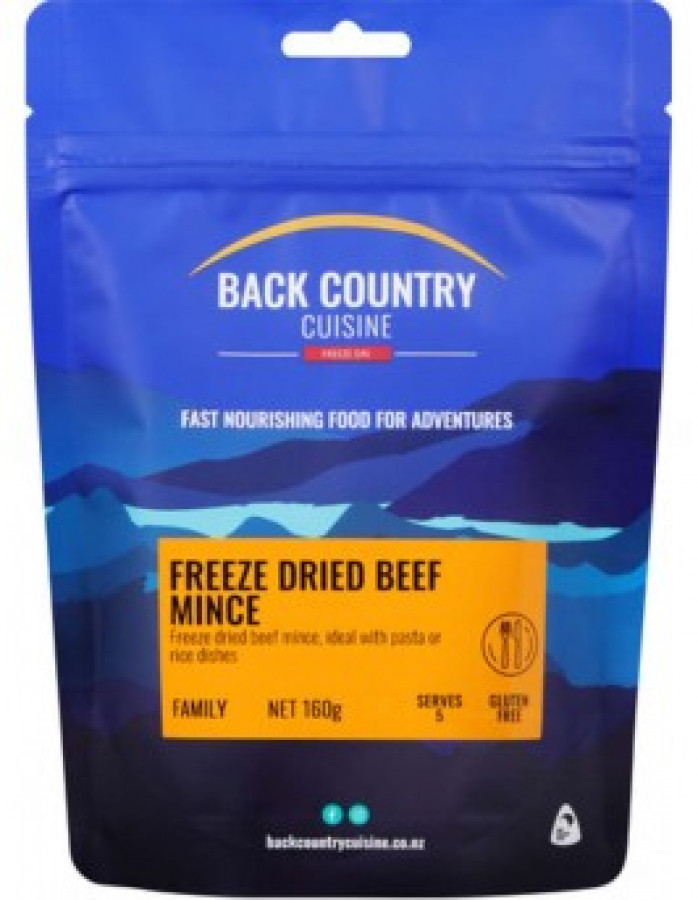 Back Country Cuisine Freeze-dried Beef mince 160g