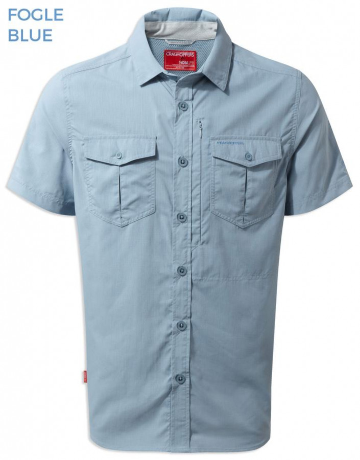 Craghoppers Nosilife adventure S/S shirt S fogle blue
