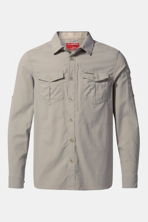 Craghoppers Nosilife  Adventure L/S Shirt L Parchment