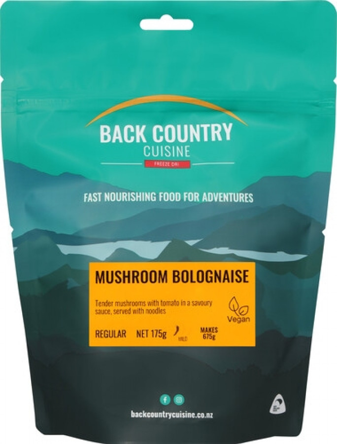 Back Country Cuisine Mushroom Bolognaise 2 serve 175g Vegan