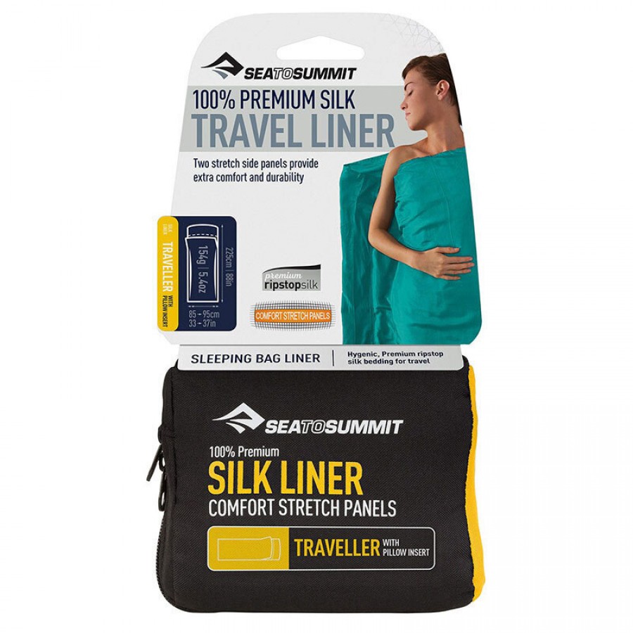 Silk liner stretch panel Traveller navy