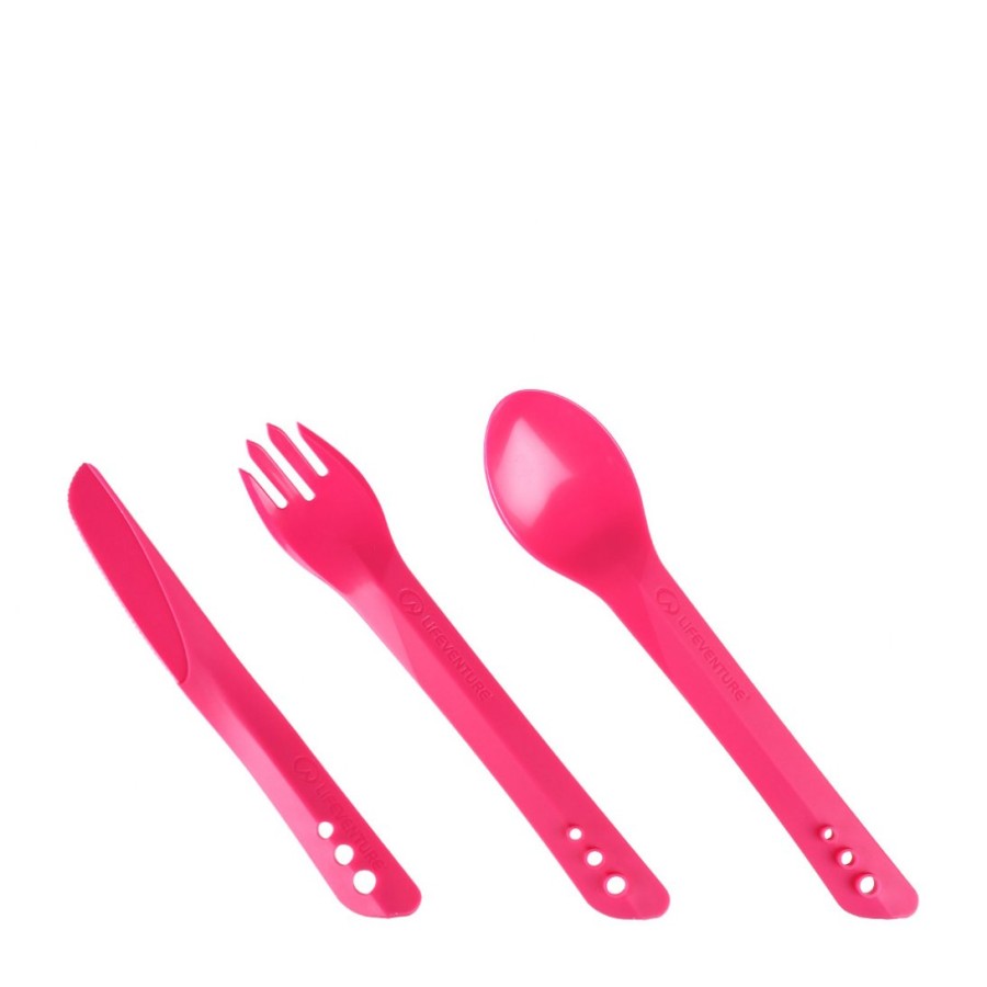 Life Venture Cutlery Set Pink