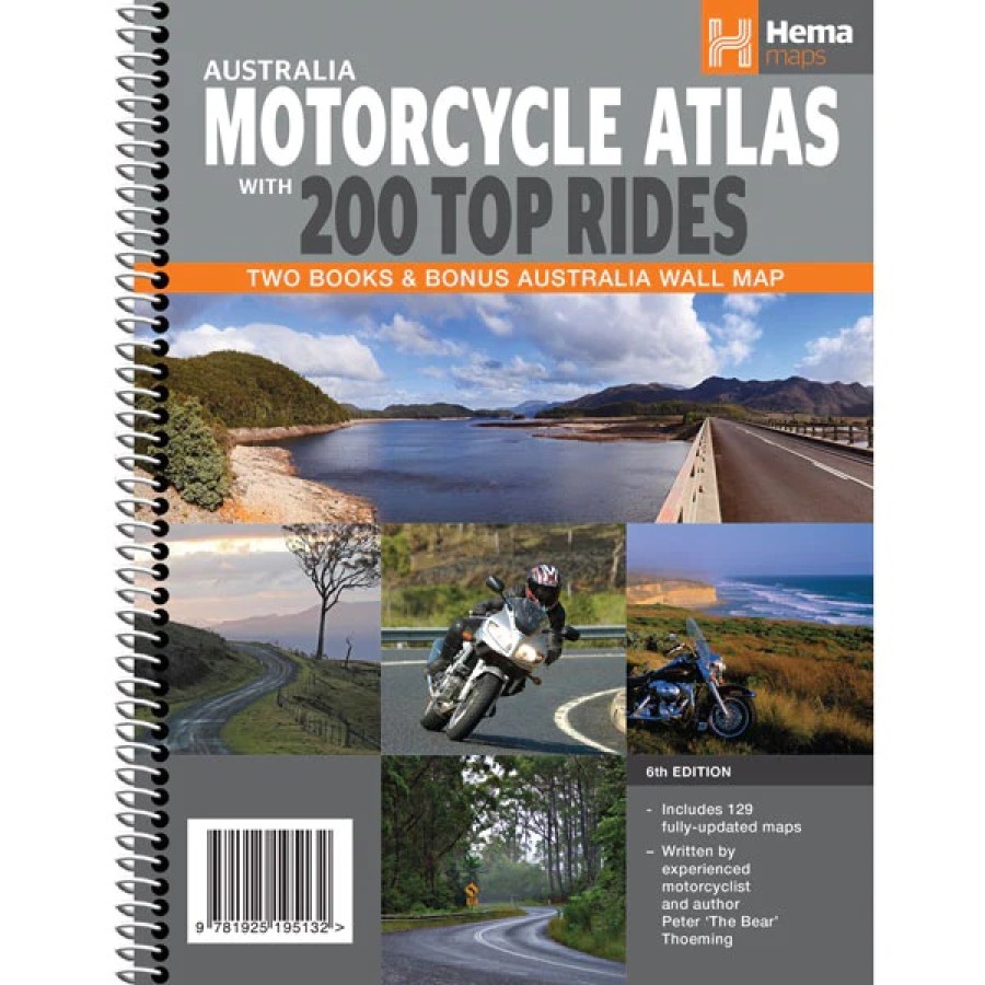 Australia Motorcycle Atlas with 200 top rides