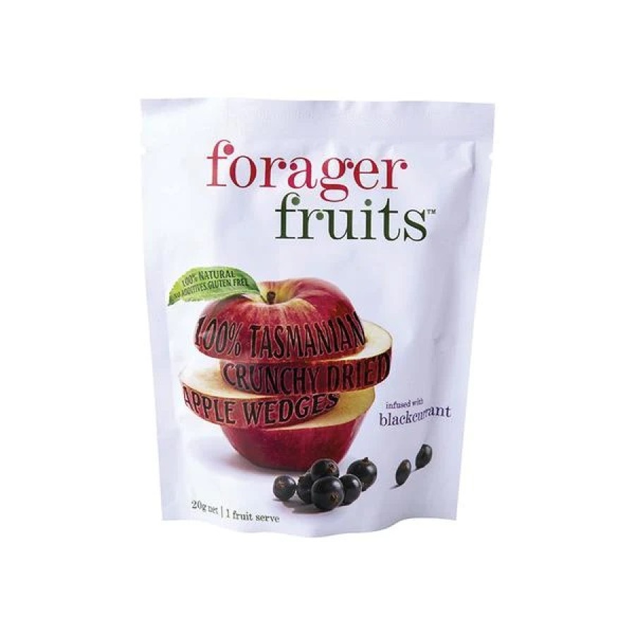 Forager Fruits Freeze-Dried Apple Wedges infused with Blackcurrant 20g