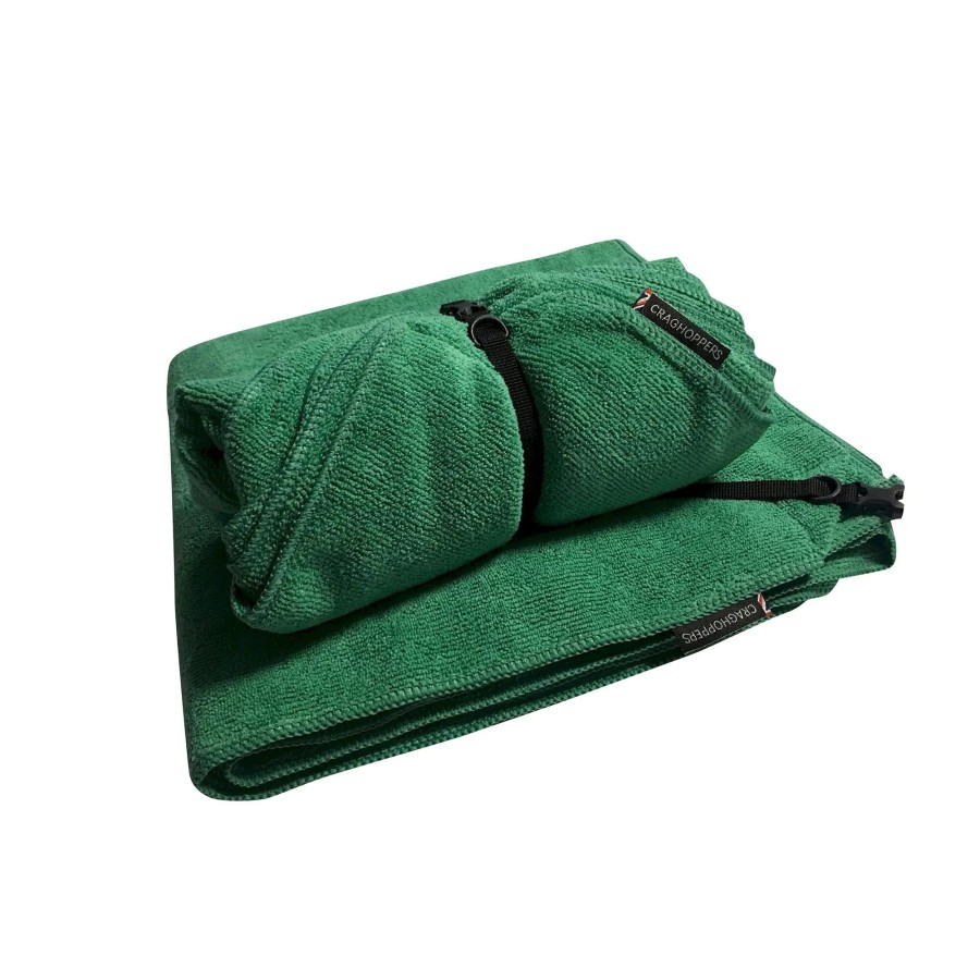 Craghoppers Travel Towel Large Microfibre Agave Green
