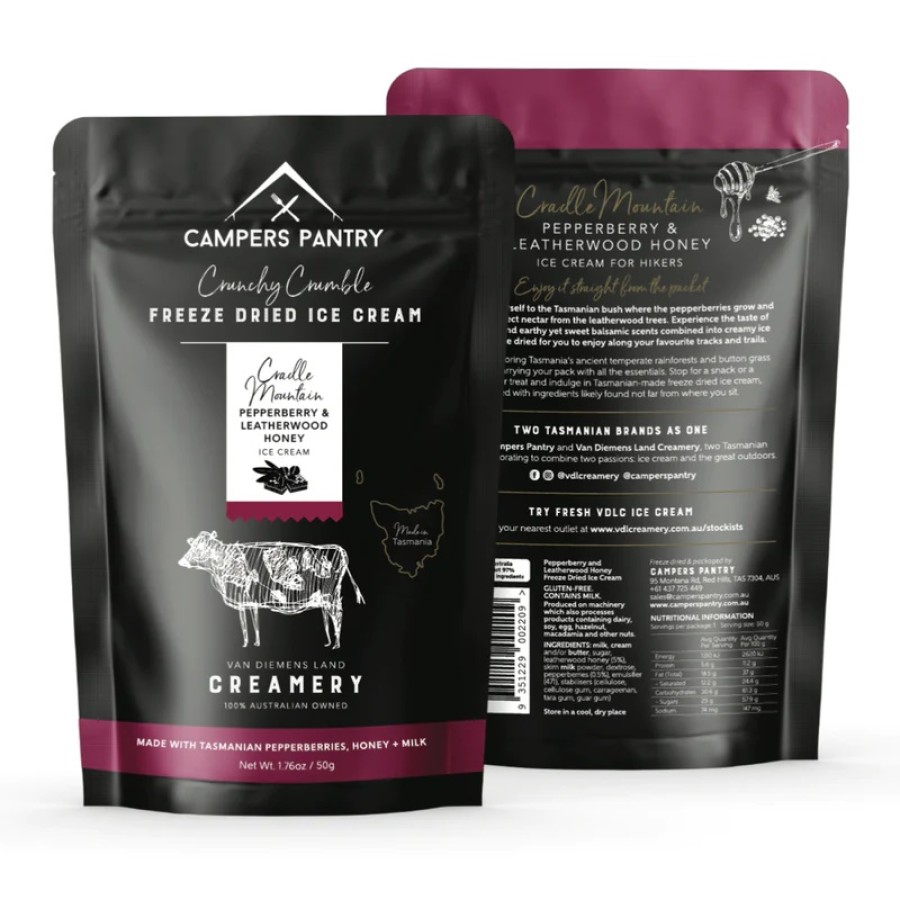 Campers Pantry Pepperberry & Leatherwood Honey Ice Cream Freeze Dried