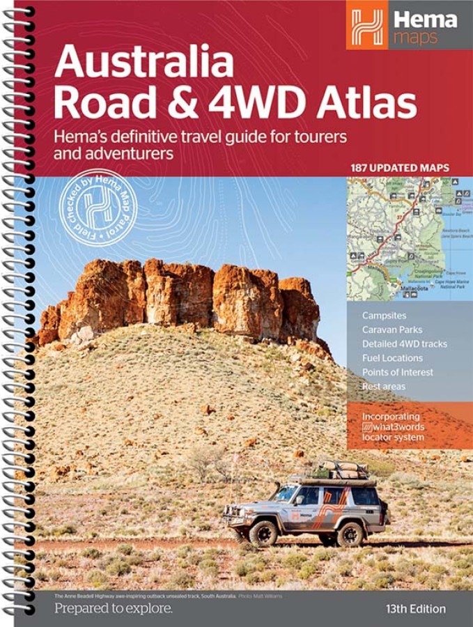 Hema Australia Road & 4WD Atlas (Spiral Bound) – 252 x 345mm