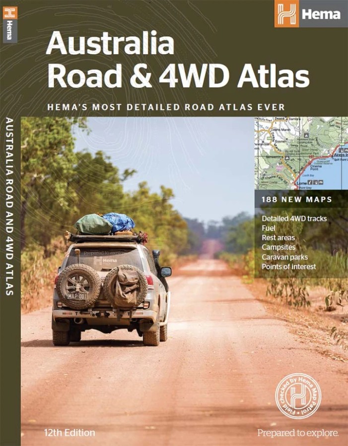 Hema Australia Road & 4WD Atlas (Perfect Bound) – 252 x 345mm DC