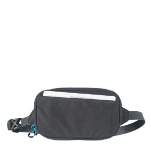 LifeVenture RFiD Travel Belt Pouch, Recycled, Grey