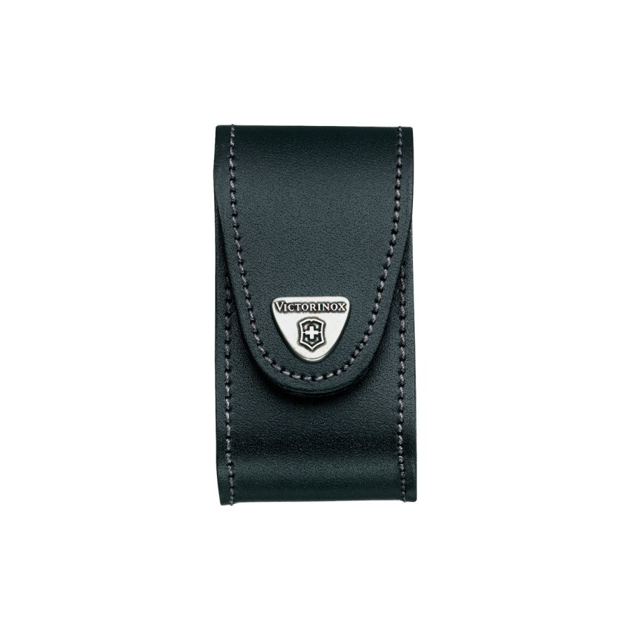 Victorinox Leather Belt Pouch (18) 5-8 Layer Black # 05610, 4.0521.3