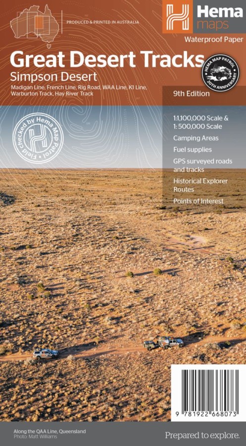 Hema Great Desert Tracks Simpson Desert W/P