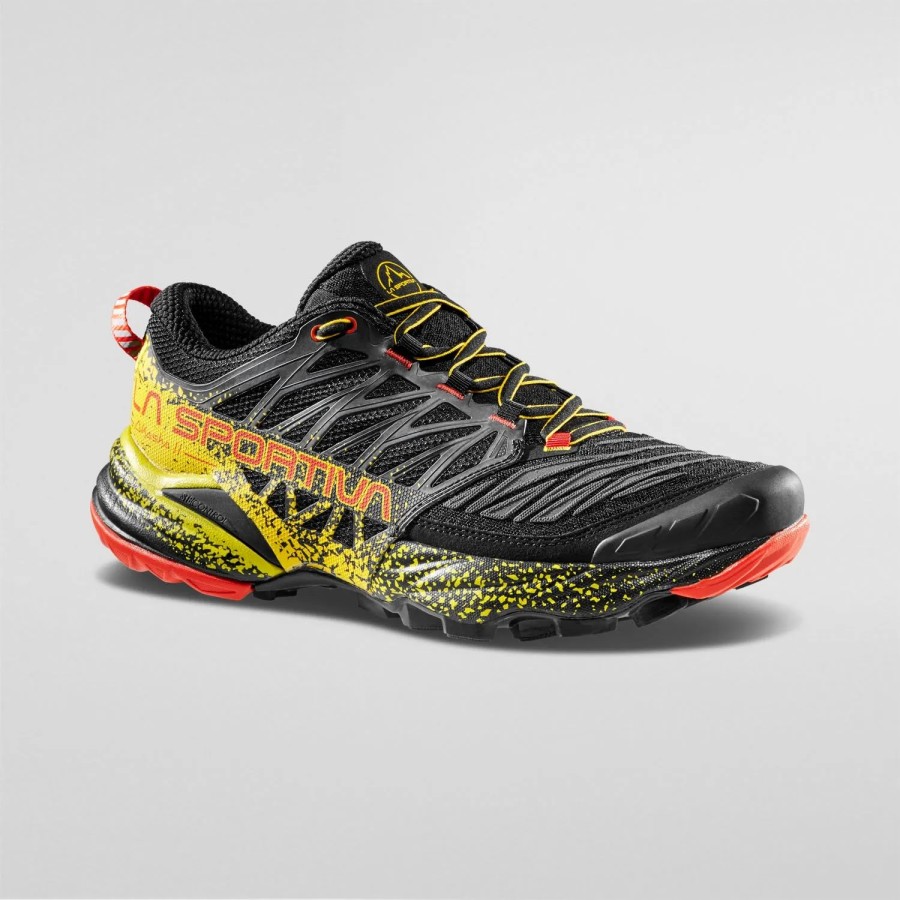 La Sportiva Akasha II Black/Yellow Trail Running Shoe
