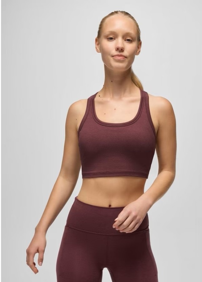 prAna Heavana™ Racerback Bralette Deep Vino Heather