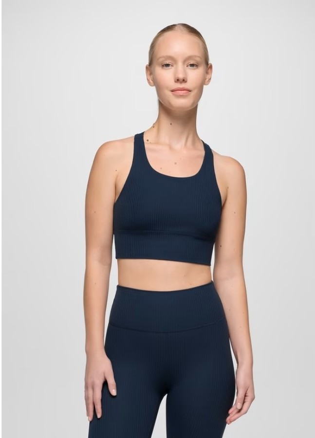 prAna Luxara™ Rib Racerback Bralette Stormy Night XS