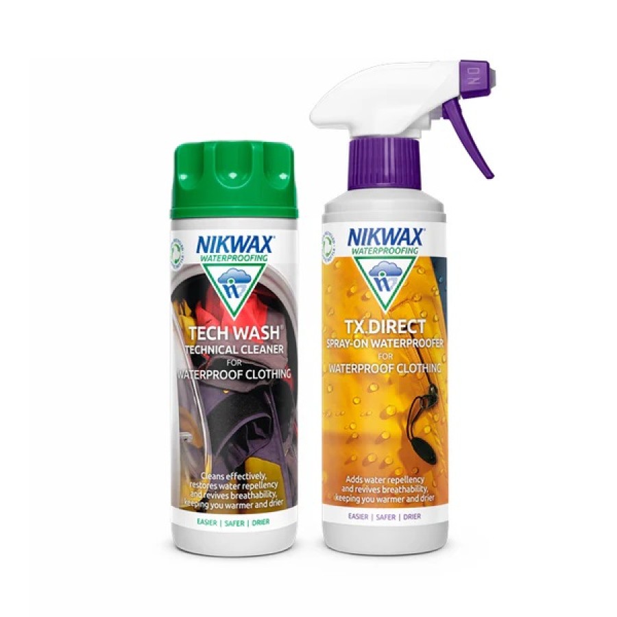 Nikwax Twin Pack: Tech Wash® 300ml + TX.Direct® Spray-On 300ml