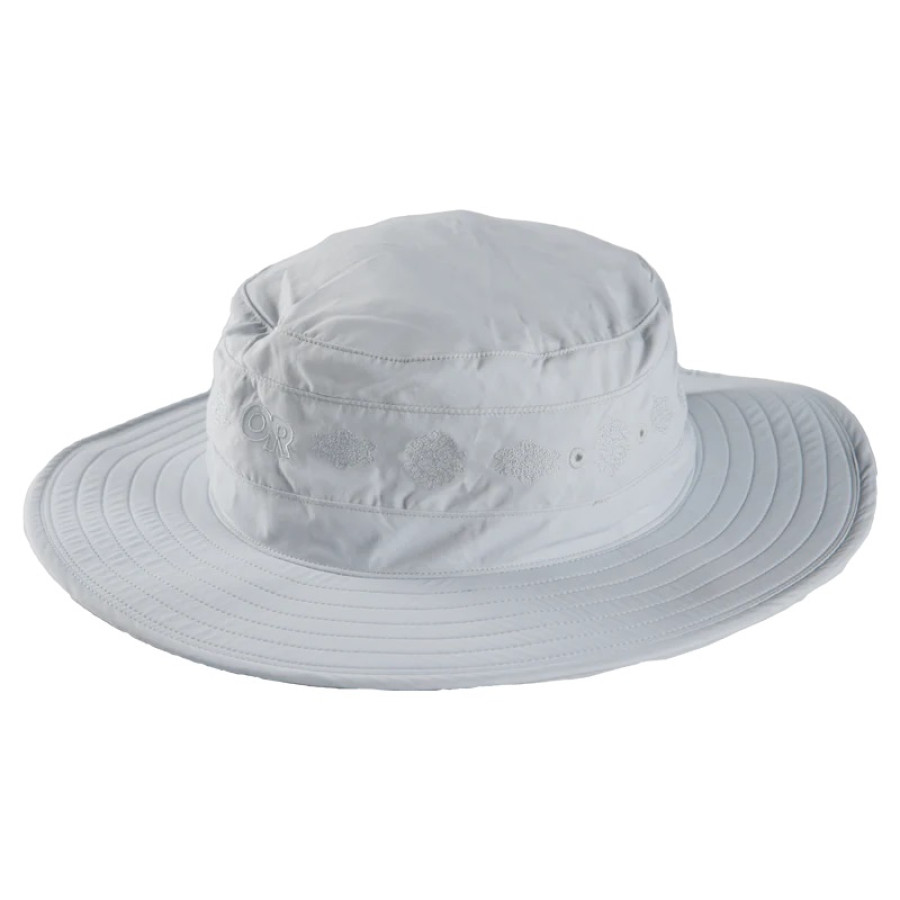 OR Solar Roller Women’s Sun Hat Titanium-Rice Embroidery