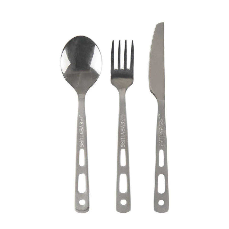 LifeVenture Stainless Steel Camping Cutlery Set
